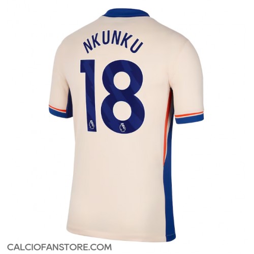 Maglia Calcio Chelsea Christopher Nkunku #18 Seconda Divisa 2024-25 Manica Corta